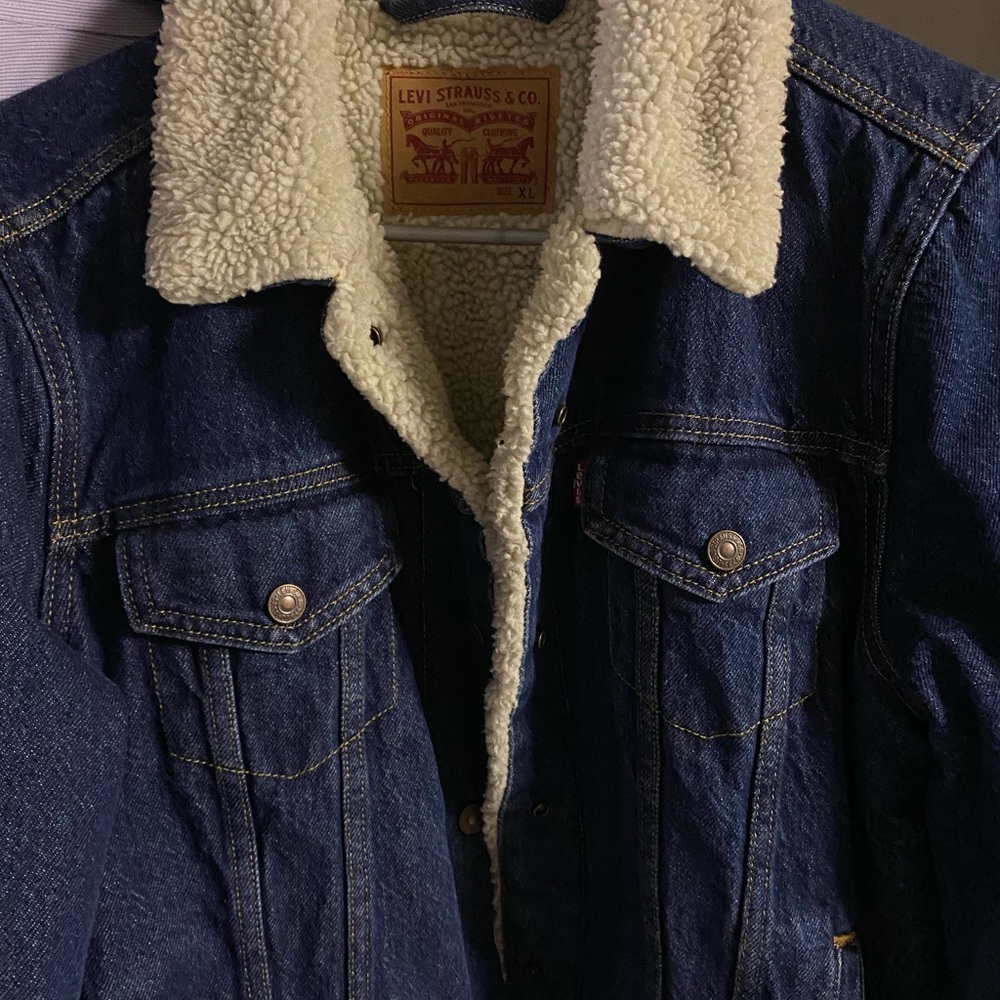 Levi’s denim Sherpa jacket